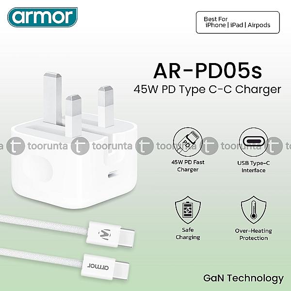 Armor AR-PD05s 45W Type C to C Charger