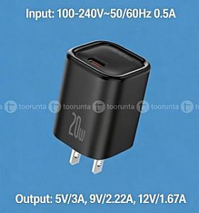 Foneng US16 PD 20W Fast Charger Adaptor