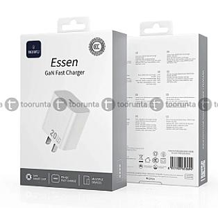 WiWU Essen 20W GaN Fast Charger(Type C/Lightning)