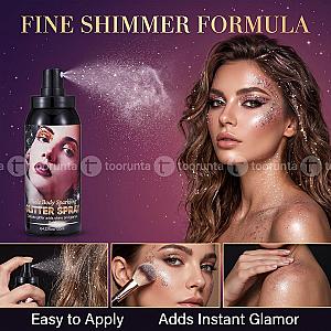 Body glitter spray Silver