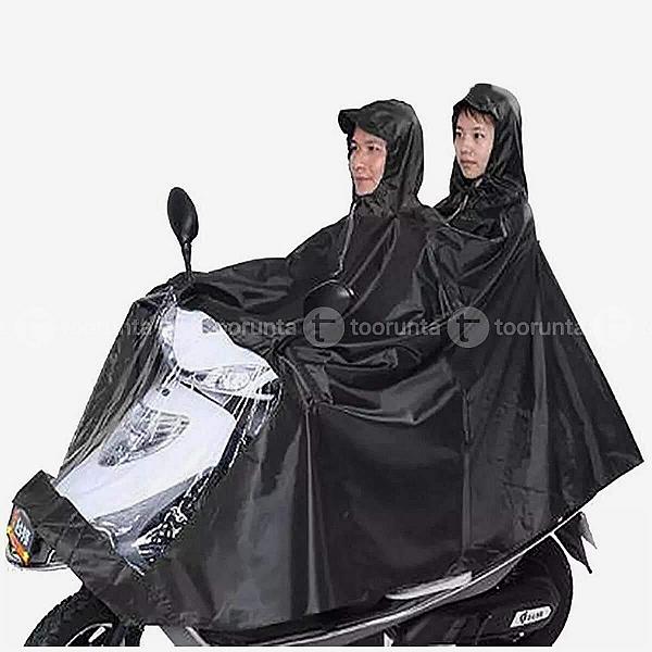 Unisex Double Bike/motorcycle/scooter Raincoat , Random Color