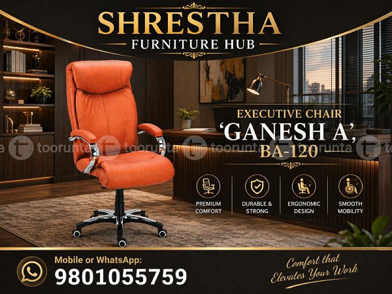 Premium Executive Chair With Chrome Accents And Padded Support Ba-120