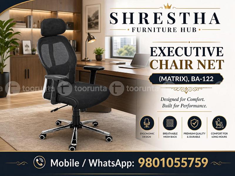 Premium Executive Ergonomic High-back Mesh Office Chair With Adjustable Headrest & Lumbar Support
