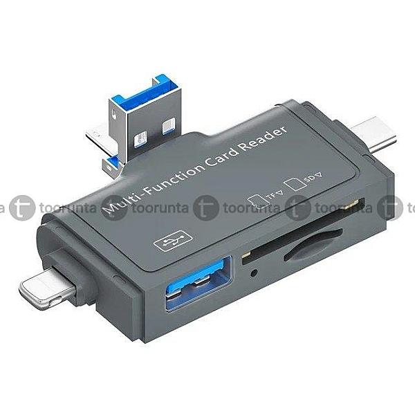 7in1 Multi Otg Usb C Adapter Sd Tf Micro Card Reader Micro Usb Adapter