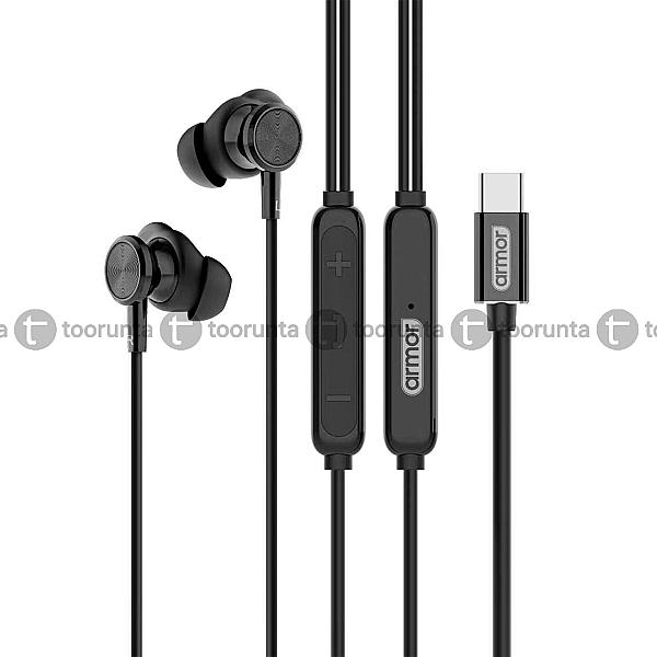 Armor Ar07c Pro Type-c Wired Earphones With Powerful Bass And Hd Clear Calling
