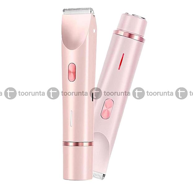 Bikini Shaver Dual Head Rechargeable Multi-purpose Hair Trimmer Shaver 2-in-1