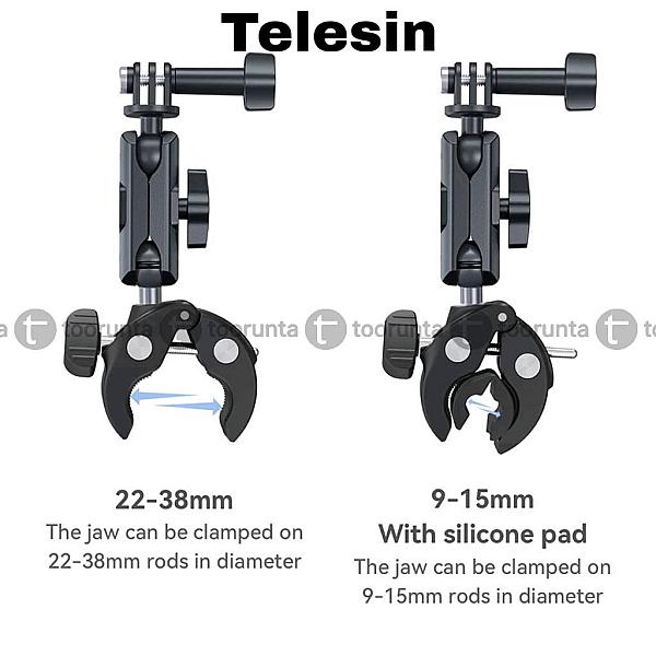 Telesin Gopro / Insta360 Motorcycle & Bike Handlebar Mount Holder