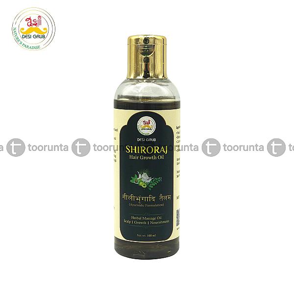 Desi Grub Shiroraj β Herbal Hair Growth Oil 100ml| Neelibhringadi Thailam