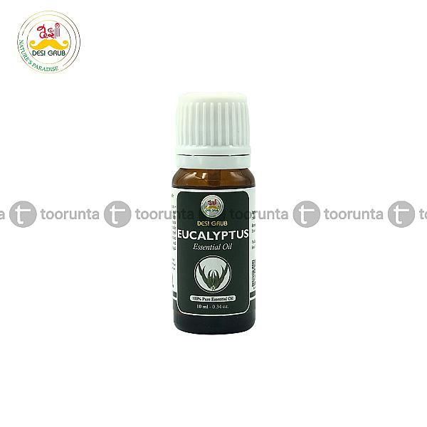 Desi Grub Eucalyptus Essential Oil 10ml | Natural Freshness, Muscle Comfort & Wellbeing