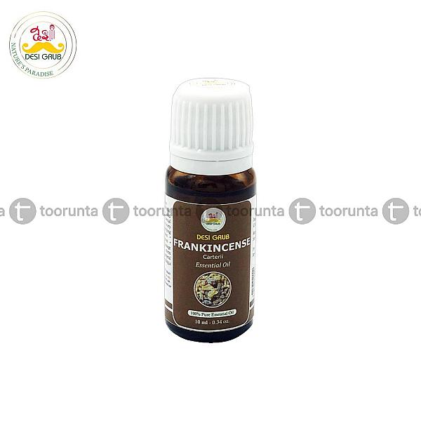 Desi Grub Frankincense Essential Oil 10ml – 100% Pure Boswellia Carterii For Skin, Meditation & Aromatherapy