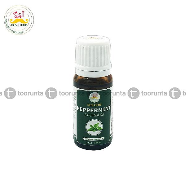 Desi Grub Peppermint Essential Oil 10ml – Invigorating Purity In Every Drop