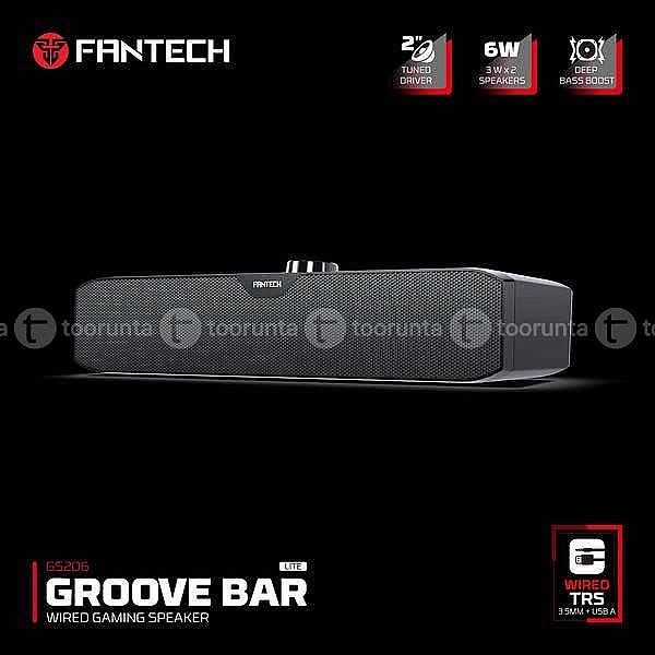 Fantech Gs206 Groove Bar Wired Gaming Speaker 6w 2″ Tuned Drive