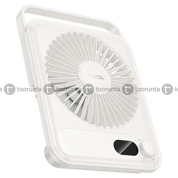 Hoco Hx607 Ultra-slim Portable Desktop Fan With 100-level Adjustable Airflow And Led Digital Display