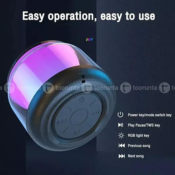 Halfsun Mini Bluetooth Wireless Rechargeable Speaker Rgb Light