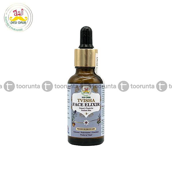 Desi Grub Tvisha Face Elixir 30ml – Plant-based Face Oil For Hydrated, Youthful Skin | Natural Glow & Fine Line Care