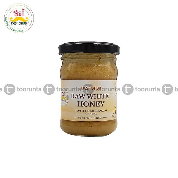 Desi Grub Raw White Honey 130 Gms | Apis Cerena | High Himalayan Unpasteurized & Unfiltered
