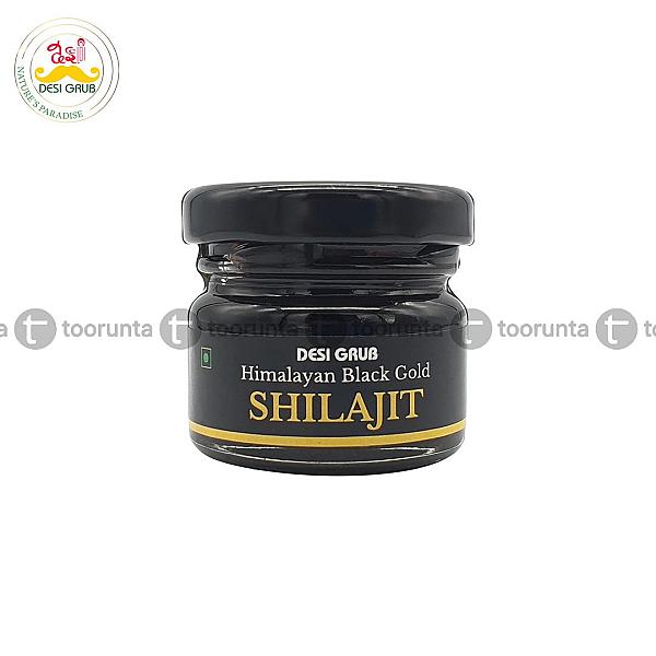 Desi Grub Himalayan Black Gold Shilajit 30 Gms | Endurance, Stamina, Immunity Vitality Booster