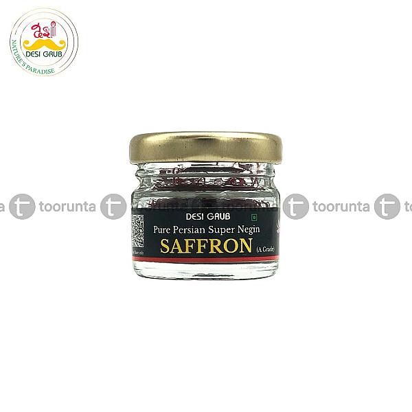 Desi Grub Pure Persian Saffron 2g – Super Negin Grade Iranian Kesar Threads For Cooking, Tea & Wellness