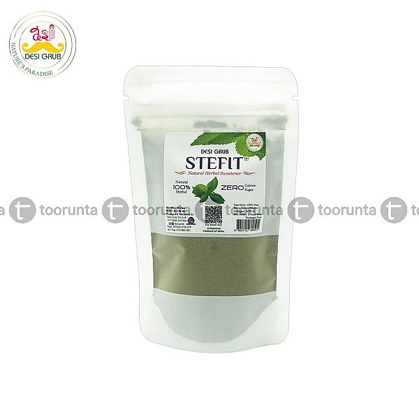 Desi Grub Stefit – Pure Stevia Leaves Powder | Natural Zero Calorie Herbal Sweetener |50 G