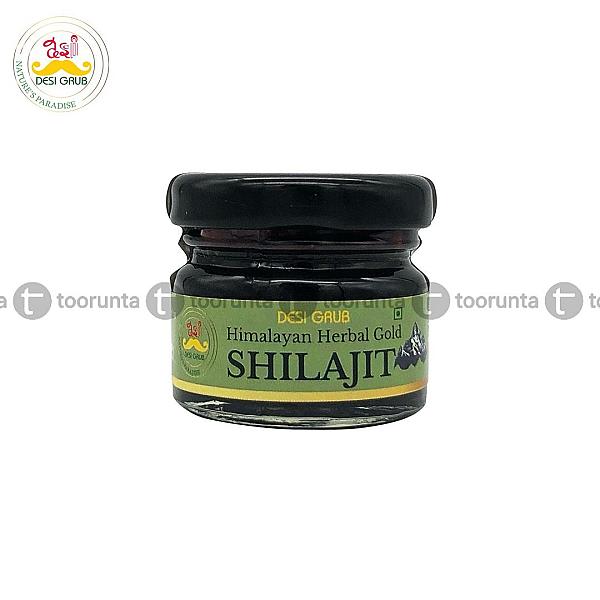 Desi Grub Himalayan Herbal Gold Shilajit 30 Gms With Kamraj, Ashwagandha & Musli | Pure Himalayan Supplement