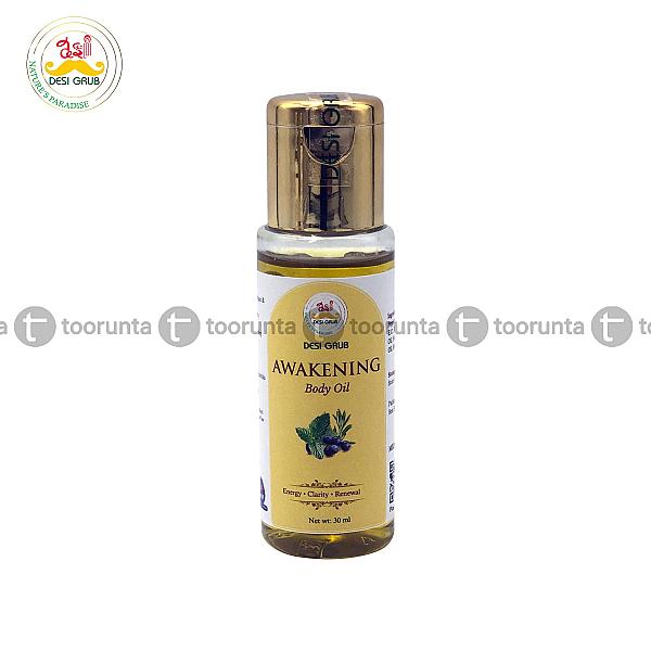 Desi Grub Awakening Body Oil 30ml – Energy, Clarity, Renewal