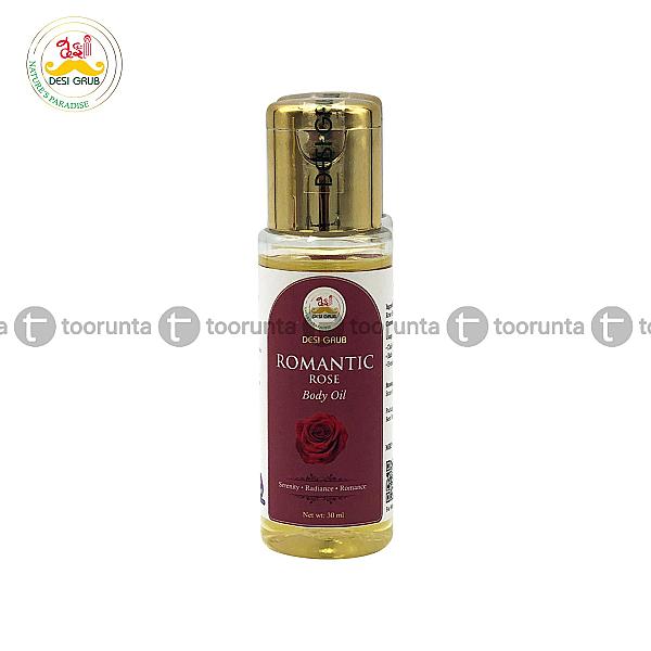 Desi Grub Romantic Rose Body Oil 30ml – Serenity, Radiance, Romance