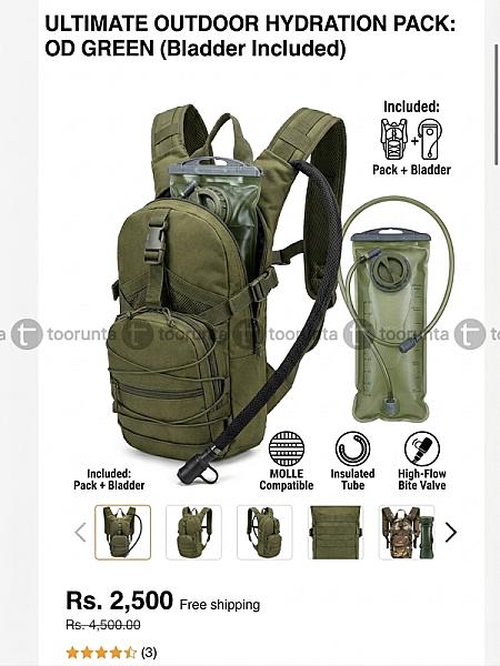 Hydration Pack Sports Unisex Runner Hydration Backpack With Bladder For Running Hiking