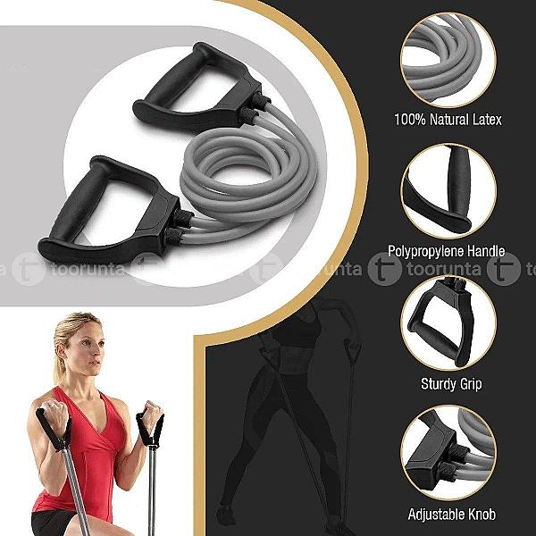 Double Toning Tube Resistance Band Body Enhancer For Women & Men