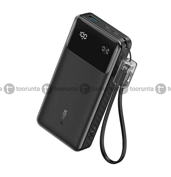 Anker 20,000mah 30w Fast Charging Power Bank With Digital Display (2 Usb-c, 1 Usb-a)