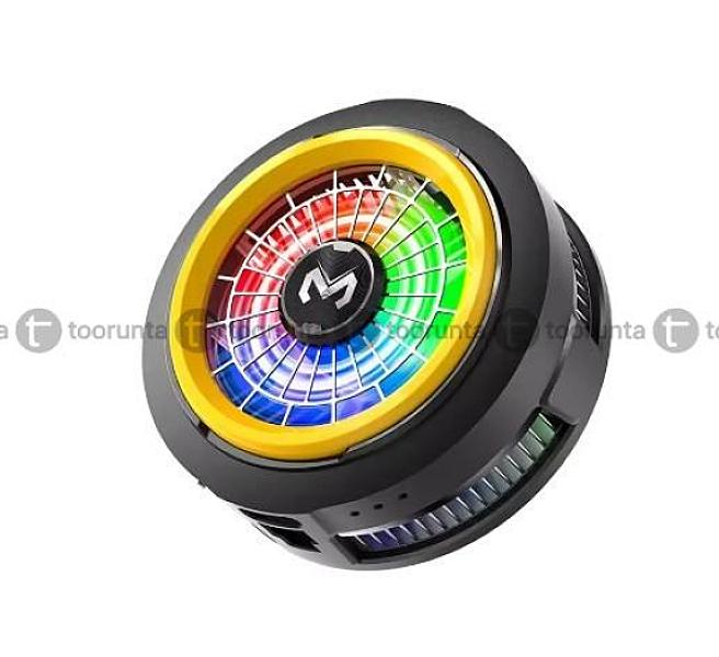 Memo Cx20 Magnetic Semiconductor Phone Cooler With Rgb Lighting And Adjustable 3-speed Cooling Modes