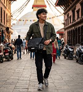 Stylish Cross shoulder Messenger Laptop Bag