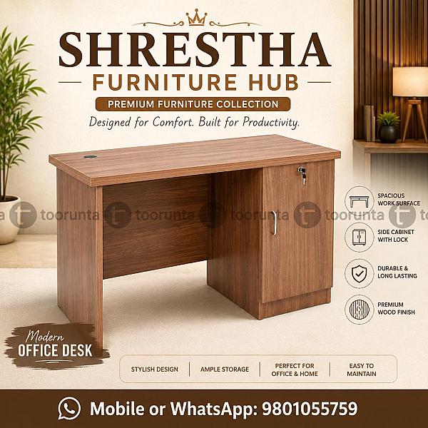 Premium Wooden Home Office Computer / Study Table – 48" x 24"