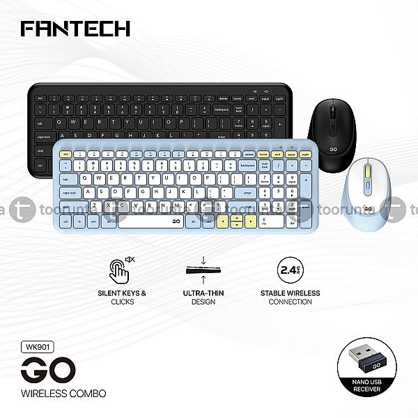 Fantech Wk901 Go Wireless Keyboard Mouse Combo
