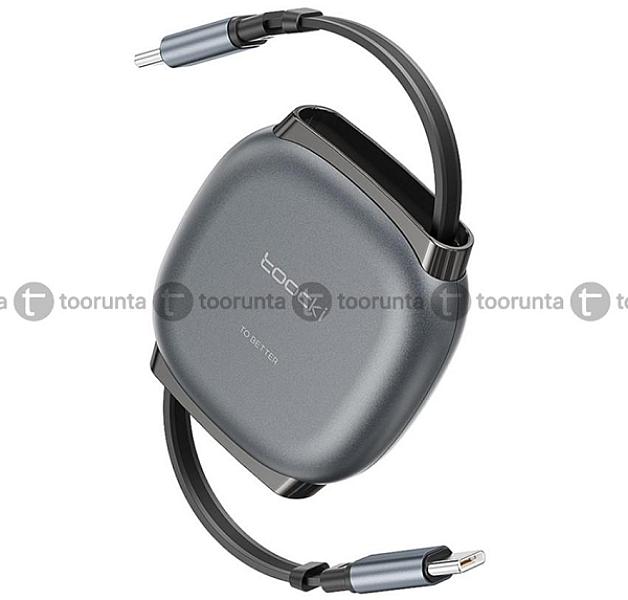 Toocki X105 100 Watt Retractable Usb-c To Usb-c Cable