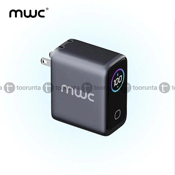 Mwc Mgf100 Pro 100w 3-port Smart Ai Premium Gan Charger With Ai Display And Touch Control