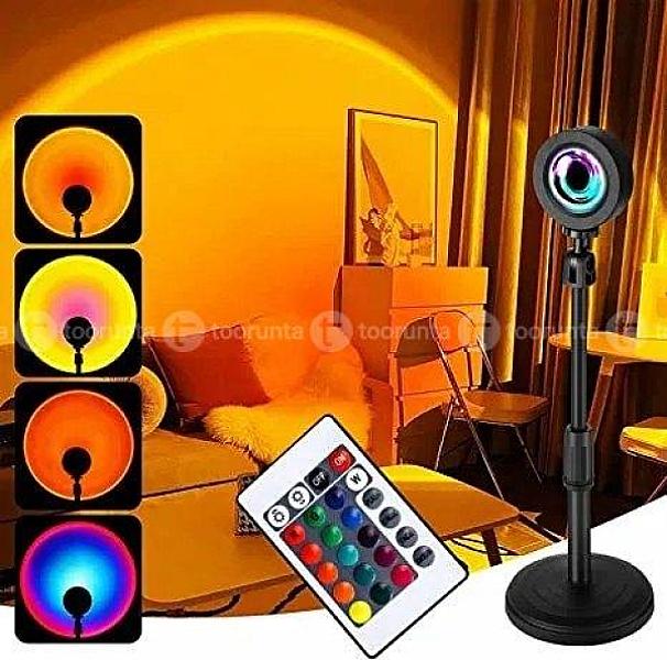 Sunset Lamp 16 Colors Rainbow Sunset Projection Lamp With Remote