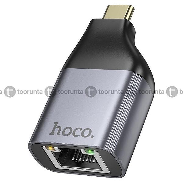 Hoco Ua35 Portable Adapter Type-c Male To Rj45 Female