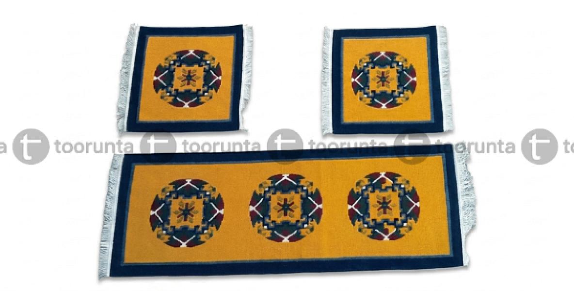 Handknotted/handmade Nepali Woolen Carpet/galaicha For Car, Taxi, Sofa -1 Set
