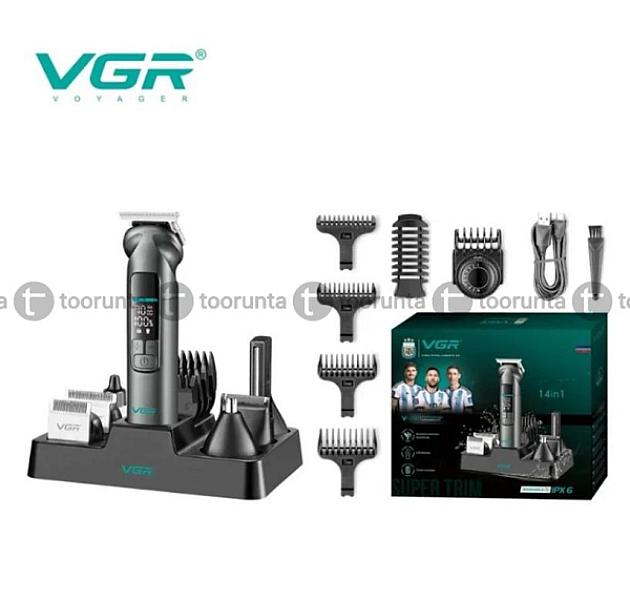 Vgr V096 Professional Grooming Kit For Men 14-in-1 Metal Design Ipx7 Waterproof