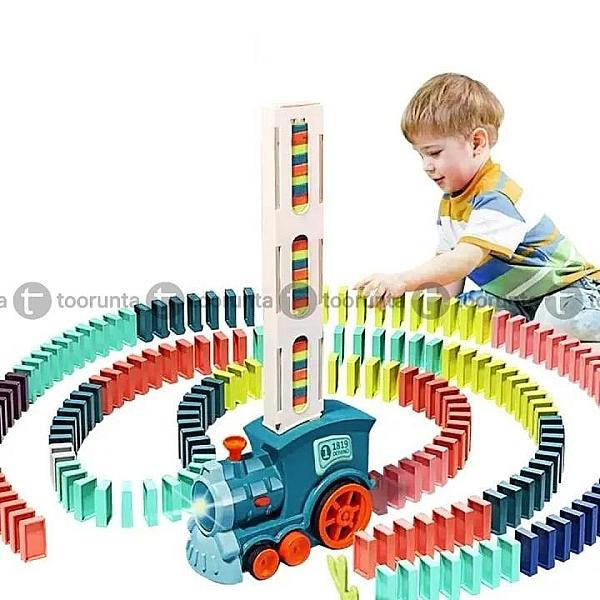 Electric Domino Train Set For Children