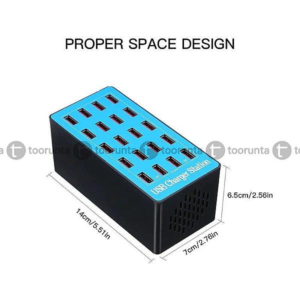 Usb Smart Charger Hub Station With 20 Ports