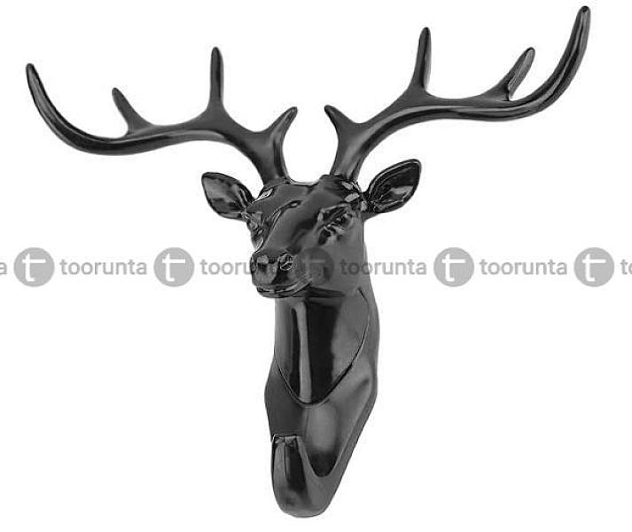Black Deer Shape Sticker Hook