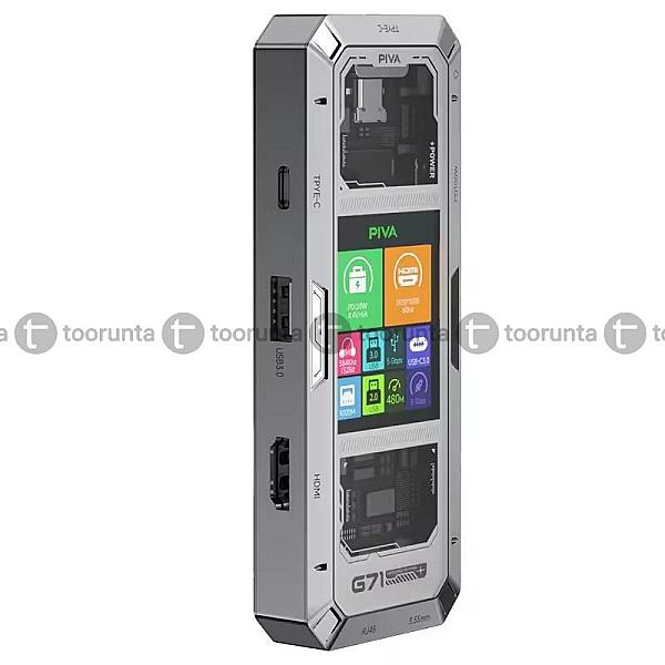 Piva G71 7 In 1 E-sports Docking Station Hub Usb C Multiport Adapter Hdmi-compatible 4k 60hz