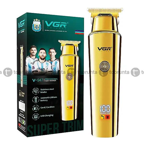 Vgr V-947 Professional Corded & Cordless Hair Trimmer Runtime 500 Minutes Gold By Smart Gallery