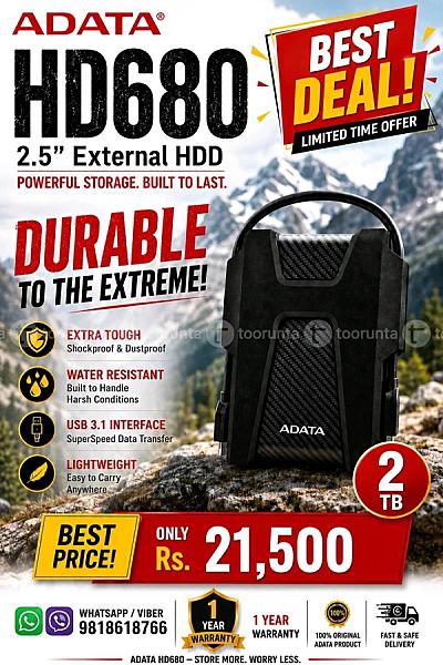 Adata External Hardisk 2 TB