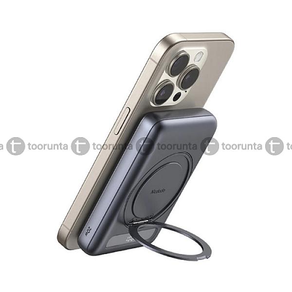 Mcdodo Mc-mc-837 120w Digital Display Metal Magnetic Power Bank 10000mah Built-in 360° Ring Stand