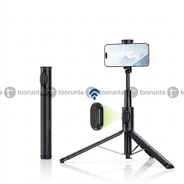 Bavin Ap28 Multifunctional Bluetooth Selfie Stick With Wireless Remote Adjustable Phone Stand