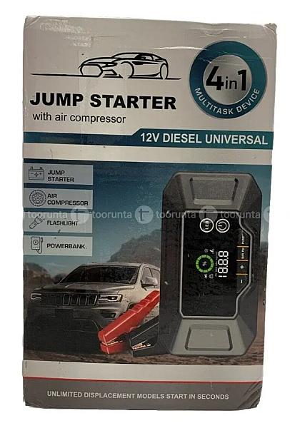 Jump Starter With Air Compressor 4 In 1 12v Diesel Universal