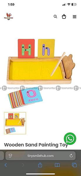Wooden Sensory Sand/powder Letter & Number Tracing Board