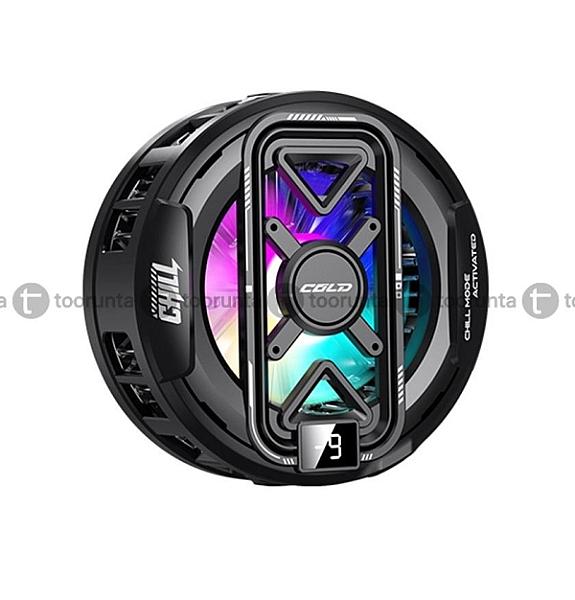 K51 Magnetic Mobile Cooler Semiconductor Cooling Pad 3-gear Rgb Led Digital Display